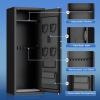 imageGreenvelly 10 Gun Safe for Rifles and PistolsGun Cabinet with Password Lock for HomeOfficeBedroom1014GunsAssembly RequiredBlack