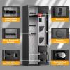imageGreenvelly 1416 Gun Safe for Rifles and PistolsQuick Access Rifle Gun Safe with Keyboard Lock Gun Cabinets for Rifles and Shotguns with Pocket and Rifle Rack for HomeBlack
