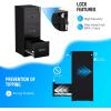 imageGreenvelly 2 Drawer File Cabinet Black Metal Lateral File Cabinet with Lock Office Filing Cabinet for LegalLetterA4F4 Size with Hanging FilesampampKey Lockable File Cabinets for Home OfficeBlack