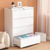 imageGreenvelly 2 Drawer File Cabinet Black Metal Lateral File Cabinet with Lock Office Filing Cabinet for LegalLetterA4F4 Size with Hanging FilesampampKey Lockable File Cabinets for Home OfficeWhite