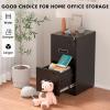 imageGreenvelly 2 Drawer File Cabinet Black Metal Lateral File Cabinet with Lock Office Filing Cabinet for LegalLetterA4F4 Size with Hanging FilesampampKey Lockable File Cabinets for Home OfficeBlack