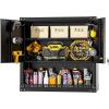 imageGreenvelly 73quot Storage Cabinet with WheelsBlack Metal Rolling Garage Cabinet with Locking Doors and 4 Adjustable Shelves for HomeKitchenOfficeWarehouse32quot W x 16quot DBlack