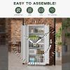 imageGreenvelly 73quot Storage Cabinet with WheelsBlack Metal Rolling Garage Cabinet with Locking Doors and 4 Adjustable Shelves for HomeKitchenOfficeWarehouse32quot W x 16quot DWhite