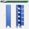 imageGreenvelly 9 Door Storage Locker for Employee Metal Locker for Office Gym Shool Lockable Black Steel Locker with Lock and Card Slot for HomeGarageBlue