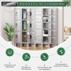 imageGreenvelly 9 Door Storage Locker for Employee Metal Locker for Office Gym Shool Lockable Black Steel Locker with Lock and Card Slot for HomeGarageGrey
