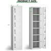 imageGreenvelly 9 Door Storage Locker for Employee Metal Locker for Office Gym Shool Lockable Black Steel Locker with Lock and Card Slot for HomeGarageGrey
