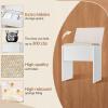 imageGreenvelly Farmhouse Vanity with Lights Desk and ChairWhite Vanity Desk with Mirror and Lights3 Lighting ModesDressing Table with DrawersVanity Table Set for WomenGirls