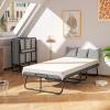 imageGreenvelly Folding Bed with 5 Inch Mattress 75 x 38 Portable Rollaway Bed with Memory Mattress and Metal Frame for AdultsGuest Twin SizeCot Size31