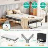 imageGreenvelly Folding Bed with 5 Inch Mattress 75 x 38 Portable Rollaway Bed with Memory Mattress and Metal Frame for AdultsGuest Twin SizeCot Size38