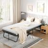 imageGreenvelly Folding Bed with Mattress 75quot x 38quot Roll Away Beds for AdultsMetal Frame Fold Up Beds with Memory Foam MattressGuest BedTwin 75 x 38