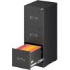 imageGreenvelly Lateral File Cabinet 2 Drawer Lockable Metal Filing Cabinet for Home Office Black Metal File Cabinet with Lock for LegalLetterA4F4 Size with Hanging BarsampampKeyBlack