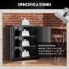 imageGreenvelly Metal Cabinet 36quot Locking Storage File Cabinet with Doors and Shelves for OfficeHomeGymSchoolKitchenWhiteBlack