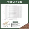 imageGreenvelly Metal Cabinet 36quot Locking Storage File Cabinet with Doors and Shelves for OfficeHomeGymSchoolKitchenWhiteWhite