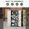 imageGreenvelly Metal Garage Storage Cabinet 72Locking Steel Storage Cabinet with 2 Doors and 4 Adjustable Shelves for Home OfficeSchoolFileGray WhiteBlack Grey