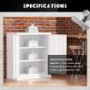 imageGreenvelly Metal Garage Storage Cabinet 72Locking Steel Storage Cabinet with 2 Doors and 4 Adjustable Shelves for Home OfficeSchoolFileGray WhiteWhite