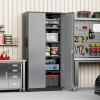 imageGreenvelly Metal Garage Storage Cabinet with 4 Swivel Wheels 73 Black Storage Cabinet on Wheels Rolling Tool Cabinet with Locking Doors and Shelves for Home Basement Kitchen Pantry WarehouseBlack Gray
