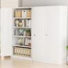 imageGreenvelly Metal Garage Storage Cabinet with 4 Swivel Wheels 73 Black Storage Cabinet on Wheels Rolling Tool Cabinet with Locking Doors and Shelves for Home Basement Kitchen Pantry WarehouseWhite