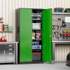 imageGreenvelly Metal Garage Storage Cabinet with 4 Swivel Wheels 73 Black Storage Cabinet on Wheels Rolling Tool Cabinet with Locking Doors and Shelves for Home Basement Kitchen Pantry WarehouseBlack Green