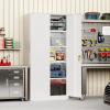 imageGreenvelly Metal Garage Storage Cabinet with 4 Swivel Wheels 73 Black Storage Cabinet on Wheels Rolling Tool Cabinet with Locking Doors and Shelves for Home Basement Kitchen Pantry WarehouseWhite