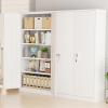 imageGreenvelly Metal Garage Storage Cabinet with 4 Swivel Wheels 73 Black Storage Cabinet on Wheels Rolling Tool Cabinet with Locking Doors and Shelves for Home Basement Kitchen Pantry WarehouseWhite