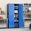 imageGreenvelly Metal Garage Storage Cabinet with 4 Swivel Wheels 73 Black Storage Cabinet on Wheels Rolling Tool Cabinet with Locking Doors and Shelves for Home Basement Kitchen Pantry WarehouseBlack Blue
