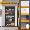imageGreenvelly Metal Garage Storage Cabinet with Wheels 73quot White Steel Rolling Cabinet with 2 Door Lock and Adjustable ShelvesLocking Storage Cabinet for Garage Home Office Utility RoomWhite Grey
