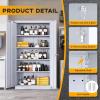 imageGreenvelly Metal Garage Storage Cabinet with Wheels 73quot White Steel Rolling Cabinet with 2 Door Lock and Adjustable ShelvesLocking Storage Cabinet for Garage Home Office Utility RoomDark Grey