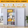 imageGreenvelly Metal Garage Storage Cabinet with Wheels 73quot White Steel Rolling Cabinet with 2 Door Lock and Adjustable ShelvesLocking Storage Cabinet for Garage Home Office Utility RoomDark Grey