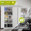 imageGreenvelly Metal Lockable Storage Cabinet 72 Tall Storage Cabinet with 2 Doors and 4 Adjustable Shelves for Office Home Garage Pantry Assembly Required 18D WhiteWhite