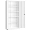 imageGreenvelly Metal Lockable Storage Cabinet 72 Tall Storage Cabinet with 2 Doors and 4 Adjustable Shelves for Office Home Garage Pantry Assembly Required 18D WhiteWhite