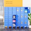 imageGreenvelly Metal Locker 66Lockers for Employees with 5DoorsTall Steel Lockable Storage Lockers with Standing LegsCard SlotsVents for GymSchoolOfficeKids RoomBlueBlue