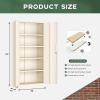 imageGreenvelly Metal Storage Cabinet 72quot Locking Metal Garage Storage Cabinet with Doors and 4 Adjustable Shelves Lockable Steel Cabinet for Home Office Garage Shop School White Grey 32quot W x 16quot DGrey