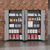 imageGreenvelly Metal Storage Cabinet 72quot Locking Metal Garage Storage Cabinet with Doors and 4 Adjustable Shelves Lockable Steel Cabinet for Home Office Garage Shop School White Grey 32quot W x 16quot DBlack Grey