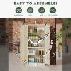 imageGreenvelly Metal Storage Cabinet 72quot Locking Metal Garage Storage Cabinet with Doors and 4 Adjustable Shelves Lockable Steel Cabinet for Home Office Garage Shop School White Grey 32quot W x 16quot DGrey