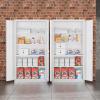 imageGreenvelly Metal Storage Cabinet 72quot Locking Metal Garage Storage Cabinet with Doors and 4 Adjustable Shelves Lockable Steel Cabinet for Home Office Garage Shop School White Grey 32quot W x 16quot DWhite