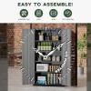 imageGreenvelly Metal Storage Cabinet 72quot Locking Metal Garage Storage Cabinet with Doors and 4 Adjustable Shelves Lockable Steel Cabinet for Home Office Garage Shop School White Grey 32quot W x 16quot DBlack Grey