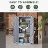 imageGreenvelly Metal Storage Cabinet 72quot Locking Metal Garage Storage Cabinet with Doors and 4 Adjustable Shelves Lockable Steel Cabinet for Home Office Garage Shop School White Grey 32quot W x 16quot DDark Grey