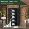 imageGreenvelly Metal Storage Cabinet 72quot Locking Metal Garage Storage Cabinet with Doors and 4 Adjustable Shelves Lockable Steel Cabinet for Home Office Garage Shop School White Grey 32quot W x 16quot DBlack