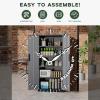 imageGreenvelly Metal Storage Cabinet 72quot Locking Metal Garage Storage Cabinet with Doors and 4 Adjustable Shelves Lockable Steel Cabinet for Home Office Garage Shop School White Grey 32quot W x 16quot DBlack Grey