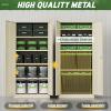imageGreenvelly Metal Storage Cabinet with Doors and ShelvesLockable Storage Cabinet for Office36White Metal Garage Cabinets for Home Office Garage Kitchen ShopGrey