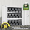 imageGreenvelly Metal Storage Cabinet with Doors and ShelvesLockable Storage Cabinet for Office36White Metal Garage Cabinets for Home Office Garage Kitchen ShopWhite