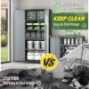 imageGreenvelly Metal Storage Cabinet with Doors and ShelvesLockable Storage Cabinet for Office36White Metal Garage Cabinets for Home Office Garage Kitchen ShopBlack Grey