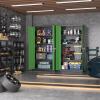 imageGreenvelly Metal Storage Cabinet with Doors and ShelvesLockable Storage Cabinet for Office36White Metal Garage Cabinets for Home Office Garage Kitchen ShopBlack Green