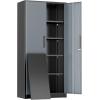 imageGreenvelly Metal Storage Cabinet with Doors and ShelvesLockable Storage Cabinet for Office36White Metal Garage Cabinets for Home Office Garage Kitchen ShopBlack Grey