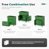 imageGreenvelly Metal Tool Chest8Drawer Rolling Tool Cart with Wheels2 in 1 Detachable Tool CabinetsTool BoxLiners and Locking System for GarageWarehouseWorkshop BarbershopBlackGreen