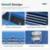 imageGreenvelly Metal Tool Chest8Drawer Rolling Tool Cart with Wheels2 in 1 Detachable Tool CabinetsTool BoxLiners and Locking System for GarageWarehouseWorkshop BarbershopBlackBlue