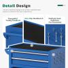 imageGreenvelly Metal Tool Chest8Drawer Rolling Tool Cart with Wheels2 in 1 Detachable Tool CabinetsTool BoxLiners and Locking System for GarageWarehouseWorkshop BarbershopBlackBlue