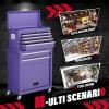 imageGreenvelly Metal Tool Chest8Drawer Rolling Tool Chest with WheelsTool Cabinet with Wheels2 in 1 Detachable Tool CabinetLiners and Locking System for Warehouse GarageWorkshopPurplePurple