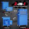 imageGreenvelly Metal Tool Chest8Drawer Rolling Tool Chest with WheelsTool Cabinet with Wheels2 in 1 Detachable Tool CabinetLiners and Locking System for Warehouse GarageWorkshopPurpleBlue