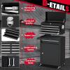 imageGreenvelly Metal Tool Chest8Drawer Rolling Tool Chest with WheelsTool Cabinet with Wheels2 in 1 Detachable Tool CabinetLiners and Locking System for Warehouse GarageWorkshopPurpleBlack